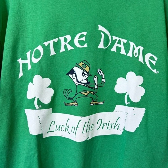 Notre Dame Luck of the Irish FIghting Irish Russell Athletic Graphic Tee Size M - Picture 8 of 14